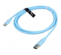 Cable | USB 2.0 | USB A plug,USB B micro plug | nickel plated | 1.5m