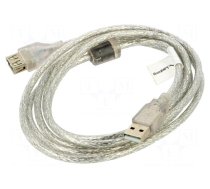 Cable | USB 2.0 | USB A socket,USB A plug | gold-plated | 1.8m | Cu