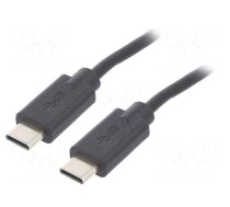 Cable | USB 2.0 | USB C plug,both sides | 2m | black