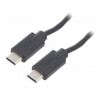 Cable | USB 2.0 | USB C plug,both sides | 3m | black