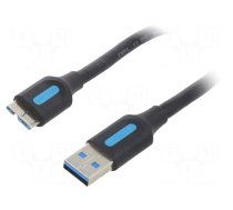 Cable | USB 3.0 | USB A plug,USB B micro plug | nickel plated | 1.5m