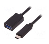Cable | USB 3.0 | USB A socket,USB C plug | 0.5m