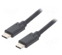 Cable | USB 3.1 | USB C plug,both sides | 1.4m | black