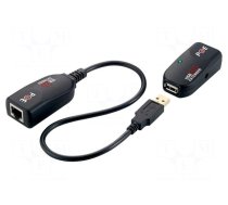 USB extender | USB 1.1,USB 2.0 | black | Cat: 5e,6
