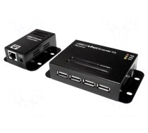 USB extender | USB 1.1,USB 2.0 | black | Cat: 5e,6
