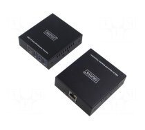 USB extender | USB 3.2 Gen 1 | black | metal | 5Gbps | Cat 6a | 100m