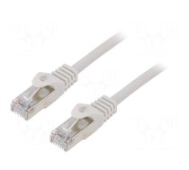 Patch cord | F/UTP | Cat 6 | RJ45 plug | stranded | CCA | 0.25m | PVC | grey