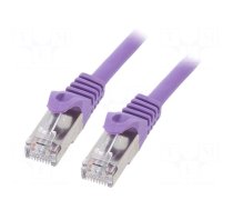 Patch cord | F/UTP | Cat 6 | RJ45 plug | stranded | CCA | 0.5m | PVC | 26AWG