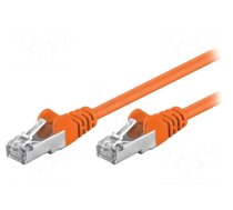 Patch cord | F/UTP | 5e | stranded | CCA | PVC | orange | 2m | 26AWG