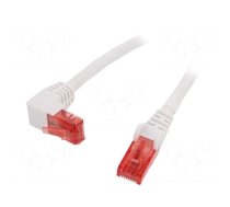 Patch cord | U/UTP | Cat 6 | RJ45 plug,RJ45 down angled plug | CCA