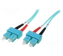 Fiber patch cord | OM3 | SC/PC,both sides | 10m | 50/125um | LSZH | grey