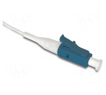 Optic fiber pigtail | LC/UPC | 2m | 9/125um | LSZH | blue | white