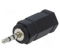 Jack 2.5mm plug,Jack 3.5mm socket | Colour: black