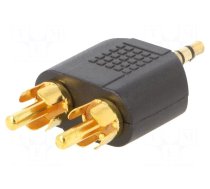 Adapter | Jack 3.5mm 3pin plug,RCA plug x2