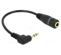 Cable | Jack 2.5mm 3pin angled plug,Jack 3.5mm 3pin socket