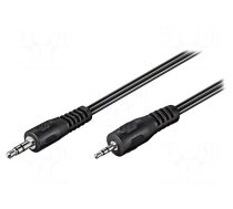Cable | Jack 3.5mm 3pin plug,Jack 2.5mm 3pin plug | 2m | black