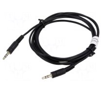 Cable | Jack 3.5mm 3pin plug,both sides | 1.5m | black