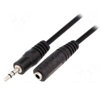 Cable | Jack 3.5mm socket,Jack 3.5mm plug | 3m | black