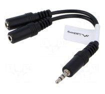 Cable | Jack 3.5mm 3pin socket x2,Jack 3.5mm 3pin plug | 0.1m