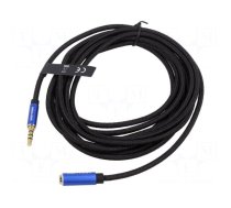 Cable | Jack 3.5mm 4pin socket,Jack 3,5mm 4pin plug | 0.5m | black