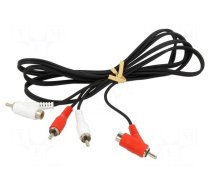 Cable | RCA socket x2,RCA plug x2,both sides | 1.5m