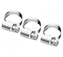 Worm gear clamp | W: 9mm | Clamping: 10÷16mm | stainless steel | W4