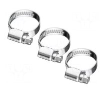 Worm gear clamp | W: 9mm | Clamping: 12÷20mm | stainless steel | W4