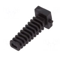 Strain relief | black | Panel thick: max.2.2mm | L: 25mm