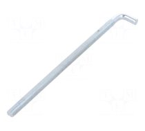 Hook | straight | steel | zinc | Thread len: 200mm | Overall len: 225mm