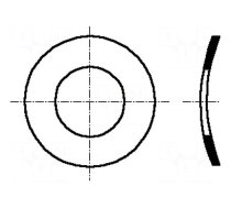 Washer | spring,split | M5 | D=10mm | h=0.9mm | A2 stainless steel