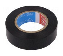 Electrically insulated tape | PVC | W: 15mm | L: 10m | black