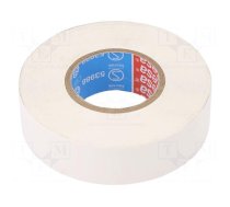 Electrically insulated tape | PVC | W: 15mm | L: 10m | white