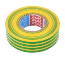 Electrically insulated tape | PVC | W: 19mm | L: 20m | yellow-green