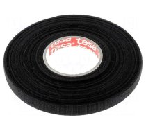 Fabric tape | PET wool | W: 9mm | L: 25m | black