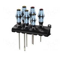 Screwdriver: universal-set | Phillips,slot | hanger | 6pcs.