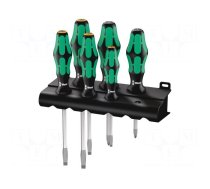 Screwdriver: universal-set | Pozidriv®,slot | 6pcs.
