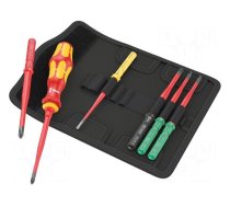 Screwdriver: insulated-set | insulated,slim | PZ/S2 | 1kVAC | case