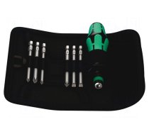Screwdriver: universal-set | Phillips,Pozidriv®,slot | case | 6pcs.