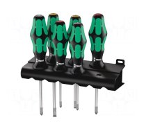 Screwdriver: universal-set | Phillips,Pozidriv®,slot | 6pcs.