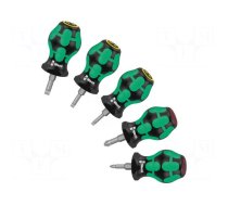 Screwdriver: universal-set | Phillips,slot | STUBBY | 5pcs.
