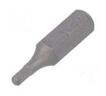 Screwdriver bit | hex key | HEX 2.5mm | 1/4" | Overall len: 25mm