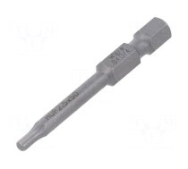 Screwdriver bit | hex key | HEX 2.5mm | 1/4" | Overall len: 50mm