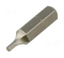 Screwdriver bit | hex key | HEX 2mm | 1/4" | Overall len: 25mm