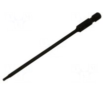 Screwdriver bit | hex key | HEX 2mm | 1/4" | Overall len: 110mm