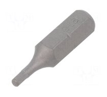 Screwdriver bit | hex key | HEX 2mm | 1/4" | Overall len: 25mm