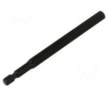 Screwdriver bit | hex key | HEX 8mm | 1/4" | Overall len: 110mm
