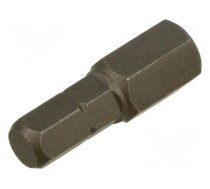 Screwdriver bit | hex key | HEX 8mm | 1/4" | Overall len: 25mm