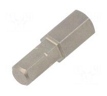 Screwdriver bit | hex key | HEX 8mm | 1/4" | Overall len: 25mm