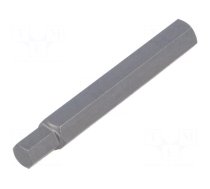 Screwdriver bit | hex key | HEX 8mm | Socket size: 10mm