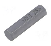 Screwdriver bit | Hex Plus key | HEX 8mm | 5/16" | Overall len: 30mm